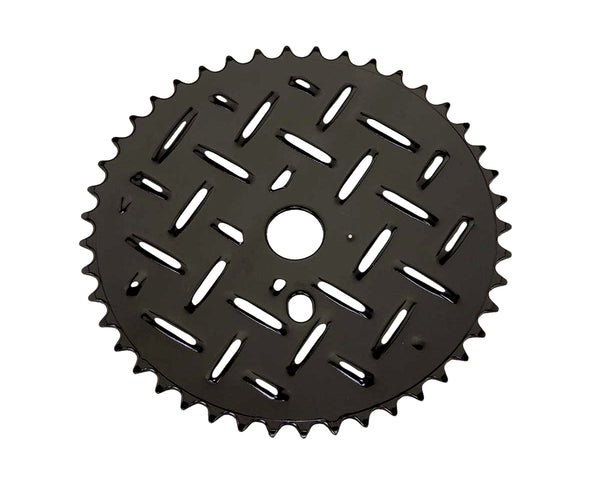 Cheese Grater 44t Disc Sprocket / Chainwheel - Black - GT style