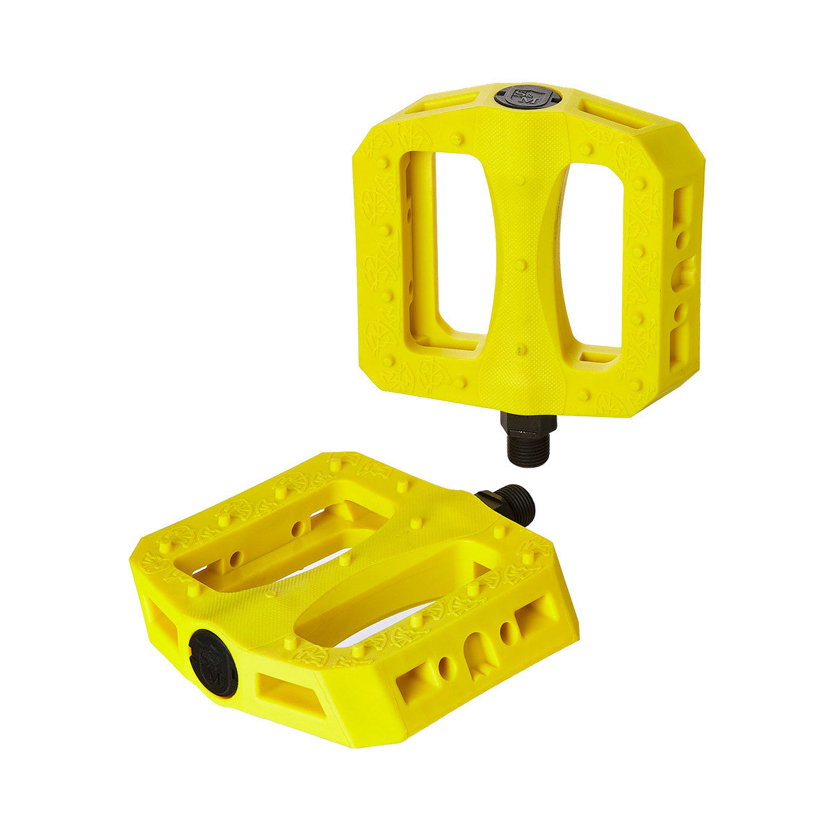 S&M Mike Hoder BTM Nylon BMX Platform Pedals - 9/16 - Yellow