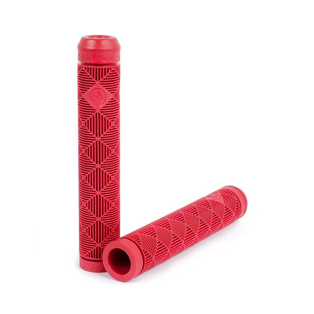 The Shadow Conspiracy Ol Dirty Grips w/ Bar Ends - Flangeless - Crimson Red