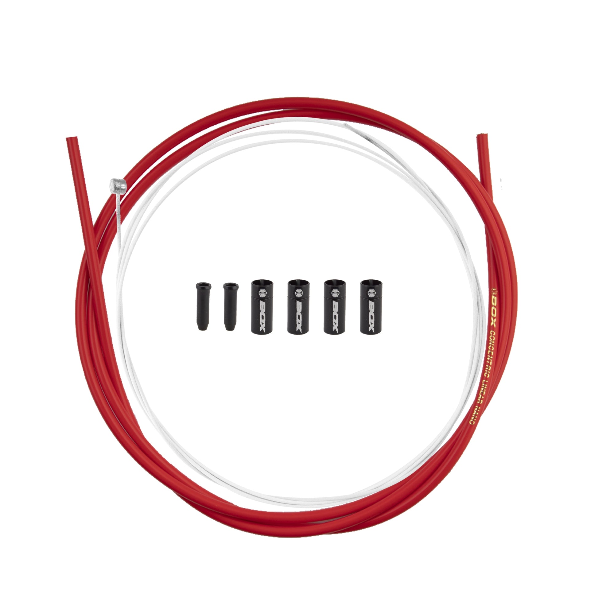 Box One Linear BMX Brake Cable Kit - Red