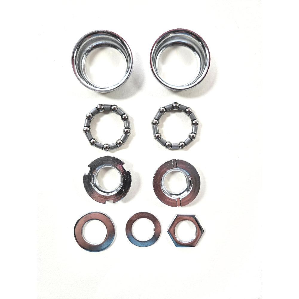 Tange BB220ST American Bottom Bracket - 24tpi - f/ One Piece Crank - Chrome