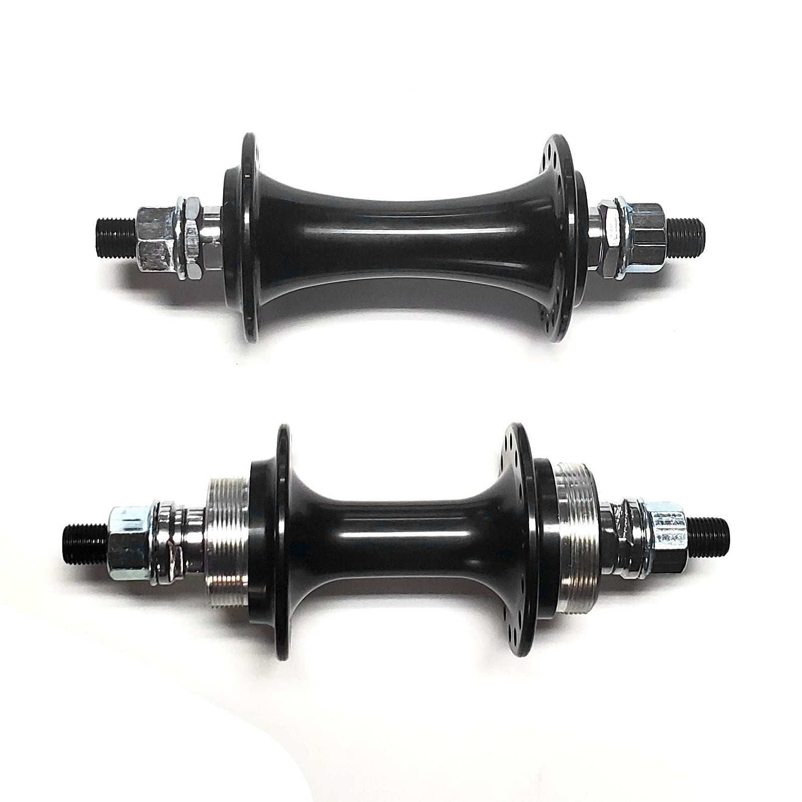 Sealed BMX Flip/Flop Freewheel Hubset - 28h - 3/8" axles - Black