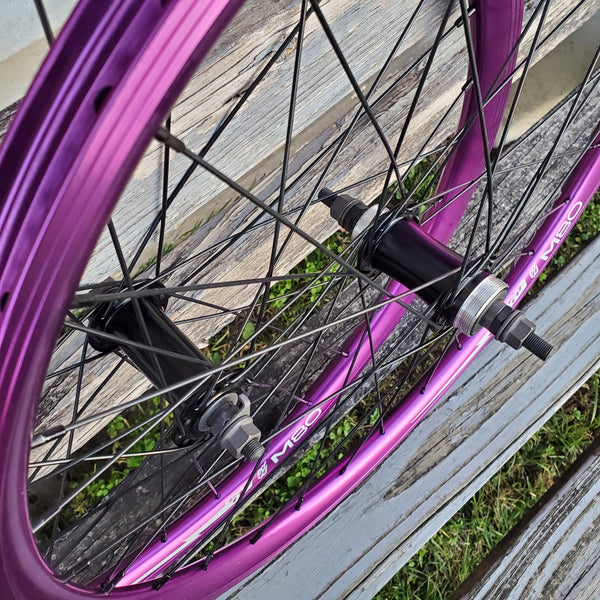 Purple 2024 bike spokes