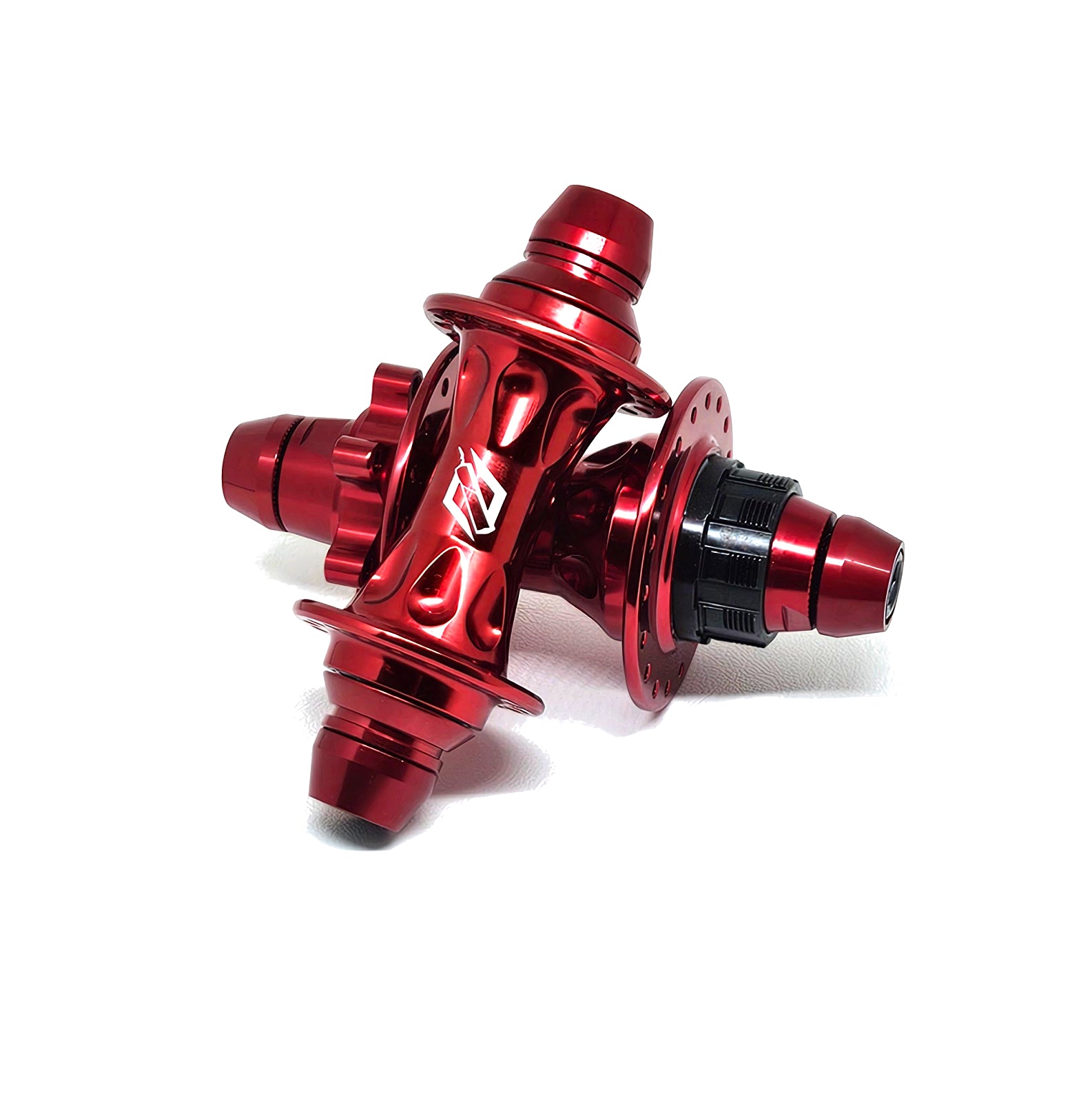 TNT Rapid Fire Sealed Disc Cassette BMX Hubset - 36h 3/8" axles - 150 pts - Red