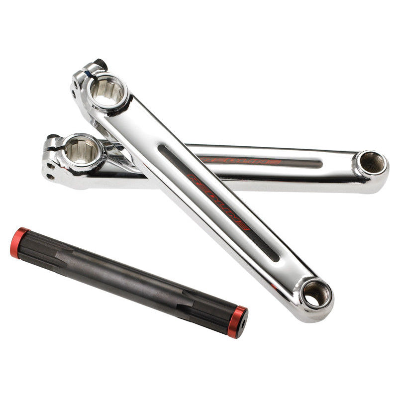 Redline Flight 3-Piece BMX Crank - 180mm - 19mm RHD - Chrome