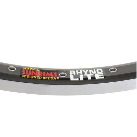 29" / 700c Sun Rhyno Lite Double Wall BMX Rim - 48H - Black / Silver