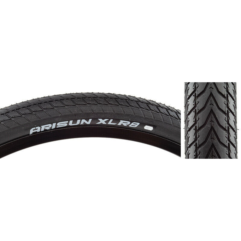 20x1-1/8 Arisun XLR8 BMX Race tire - 85psi - Black