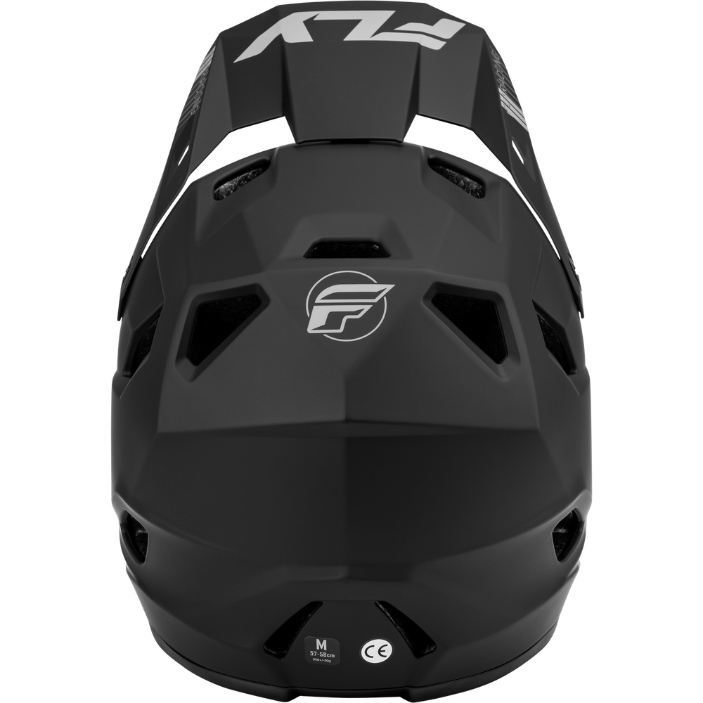 Fly Rayce Full Face BMX / DH Helmet - sz Youth M - Matte Black