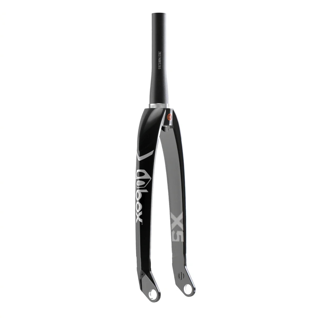 20" x 20mm Box X5 Pro Carbon Fiber BMX Race Fork - 1-1/8"-1.5" Tapered - Matte Black