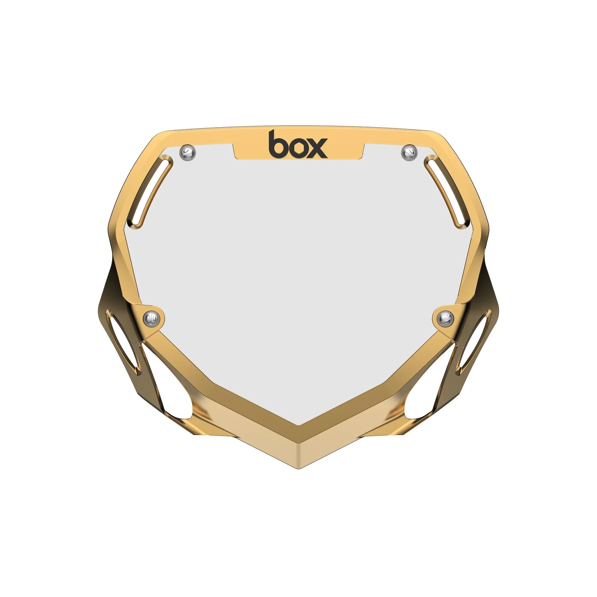 Box Two Pro BMX Number Plate - Gold + White