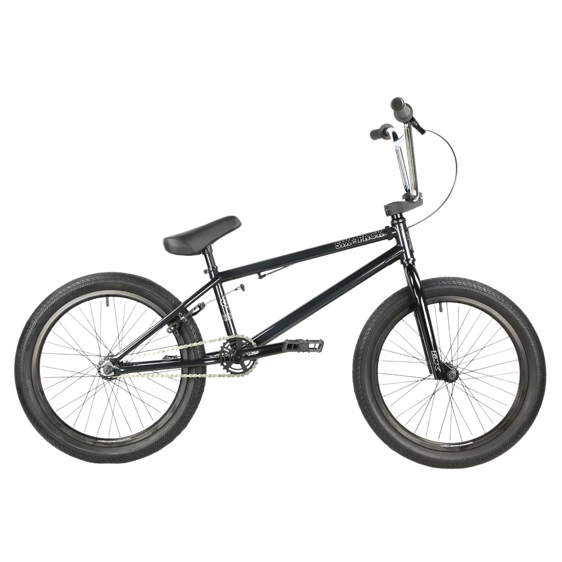 DK Six Pack 20" Complete BMX Bike - 20.5"TT - Black