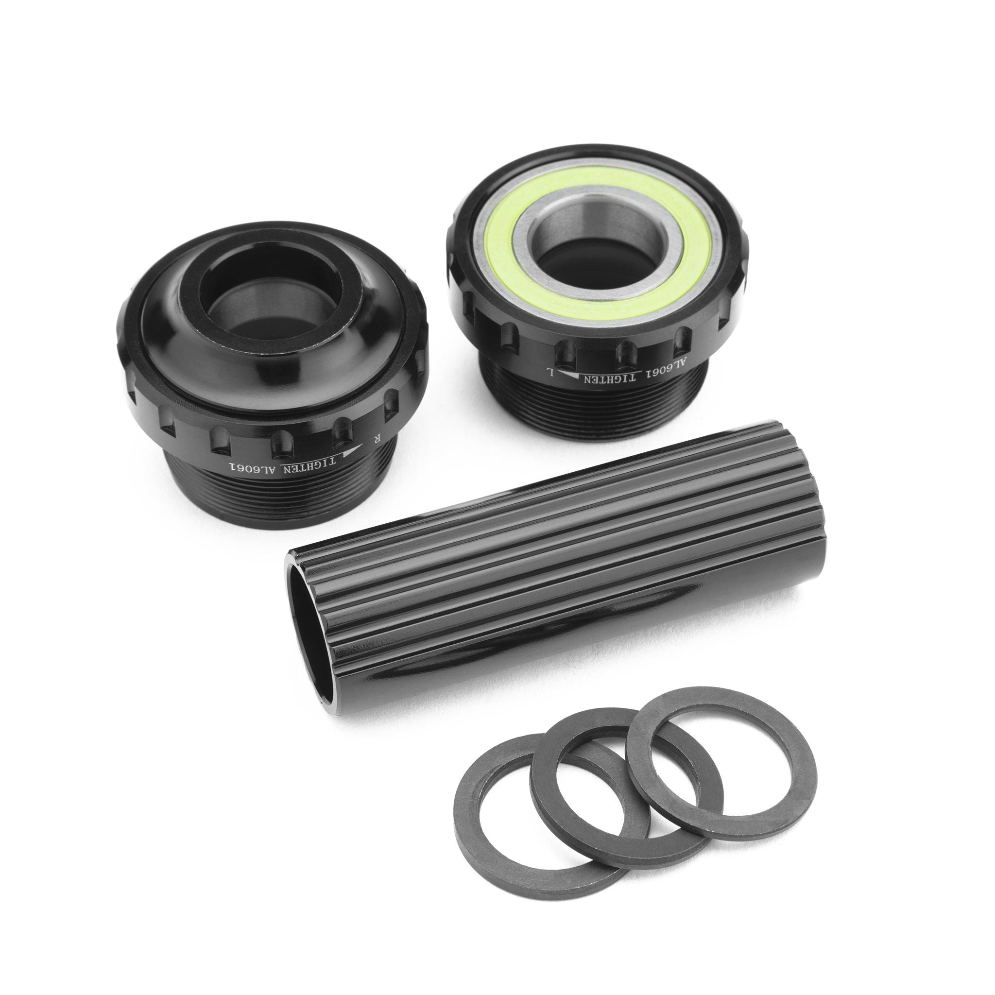 19mm Mission Euro External (Outboard) BMX Bottom Bracket Set - Black