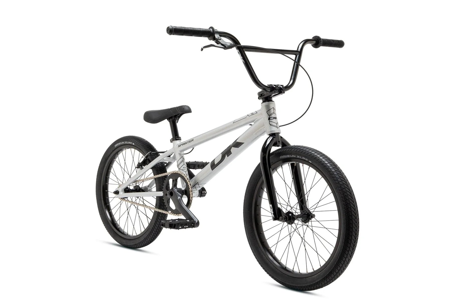 DK Sprinter Pro XL 20" Complete BMX Race Bike - 21"TT - Silver Flake