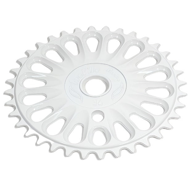 Profile 36t Imperial BMX Sprocket / Chainwheel - White - USA Made