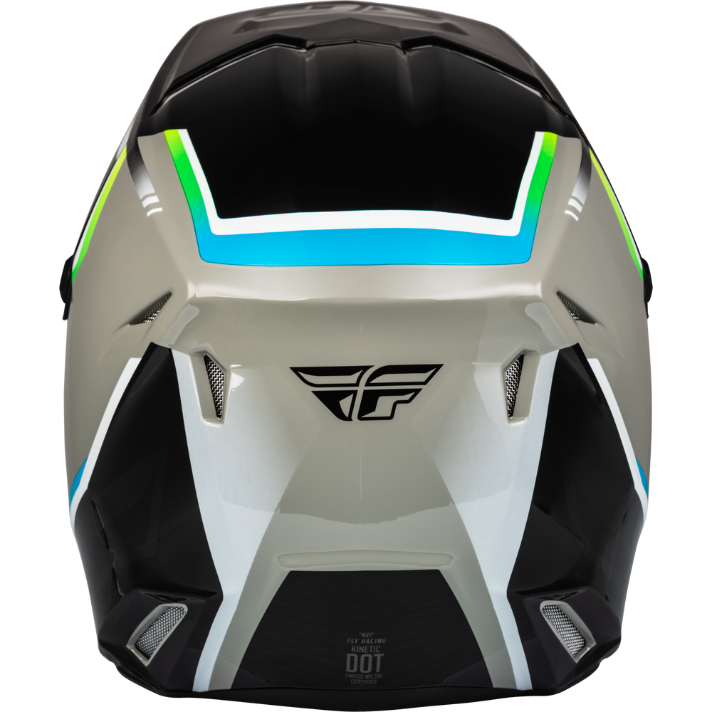 Fly Kinetic Vision Full Face BMX/MX/DH Helmet - DOT - sz Adult XX-Large - Gray/Black