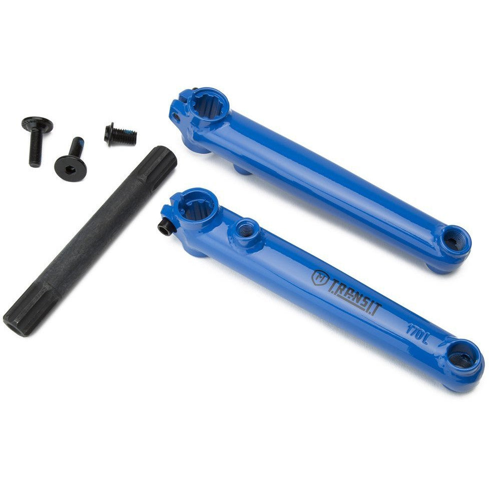 Mission Transit V2 3-Piece BMX crank - 170mm - Blue