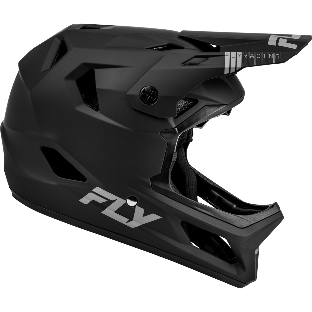 Fly Rayce Full Face BMX / DH Helmet - sz Adult L - Matte Black