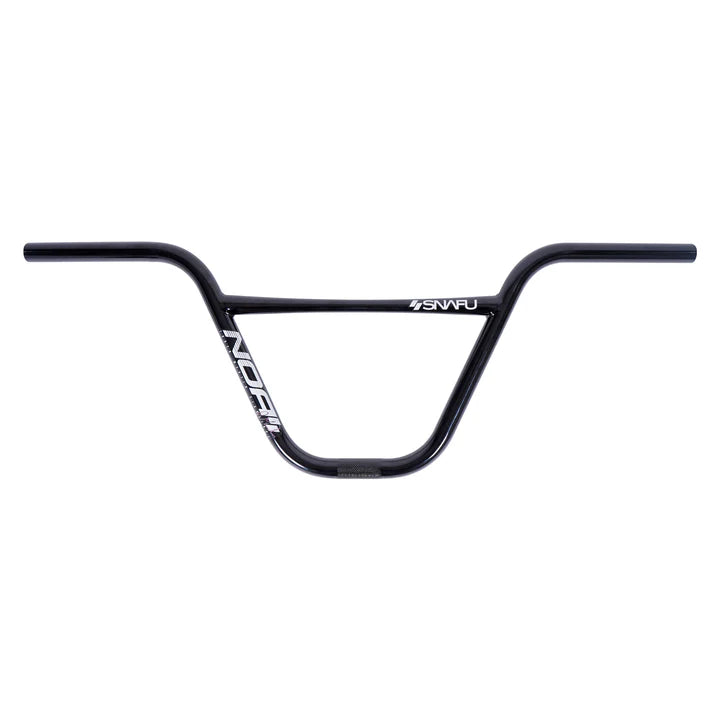 Snafu BMX NOA 2pc Handlebars - 9.25" tall - Black