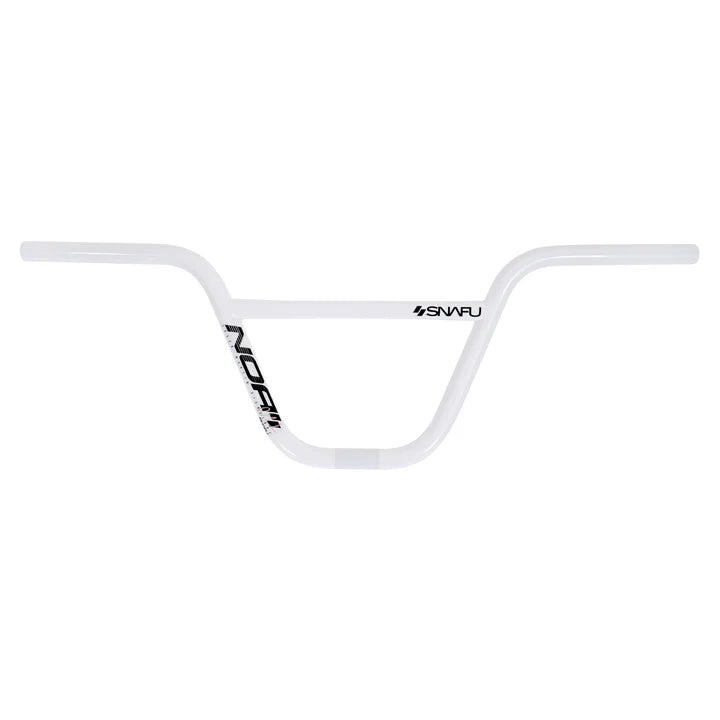 Snafu BMX NOA 2pc Handlebars - 9.25" tall - White