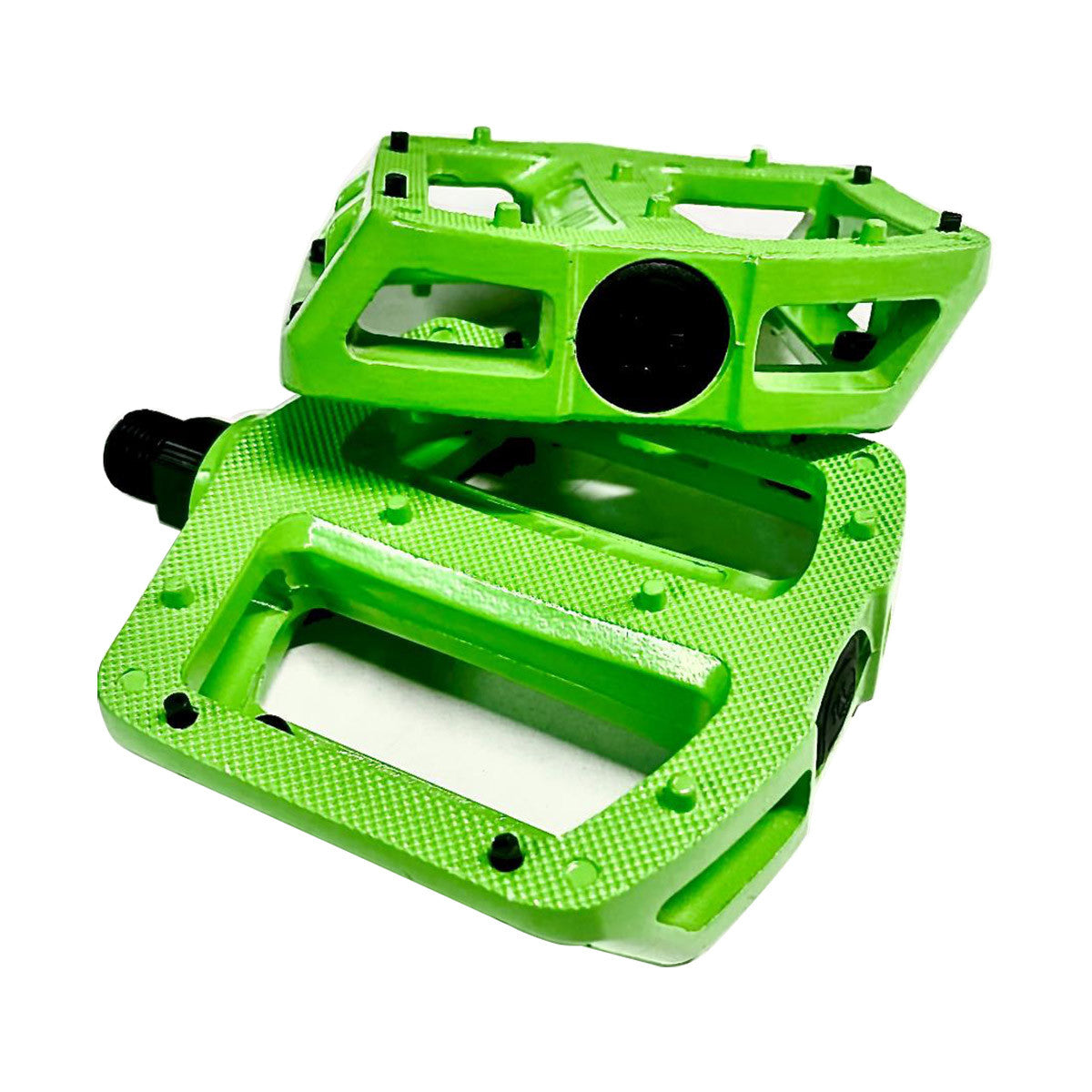 S&M 101 Alloy BMX Platform Pedals - 9/16 - Green