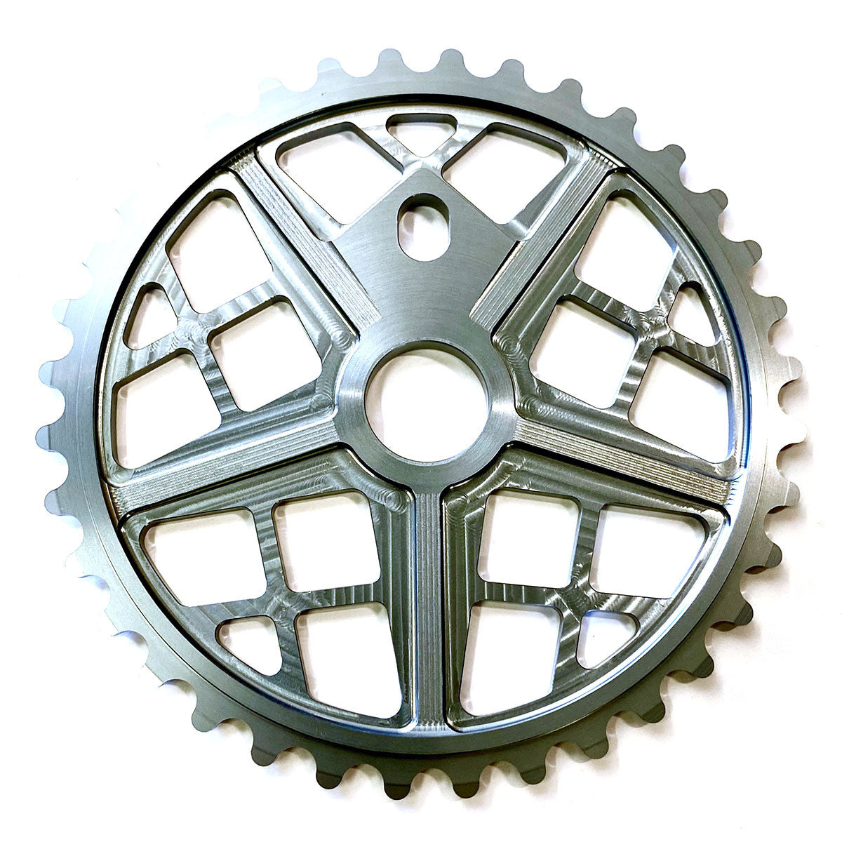 S&M Motoman 30t BMX Sprocket / Chainwheel - Gray - USA Made