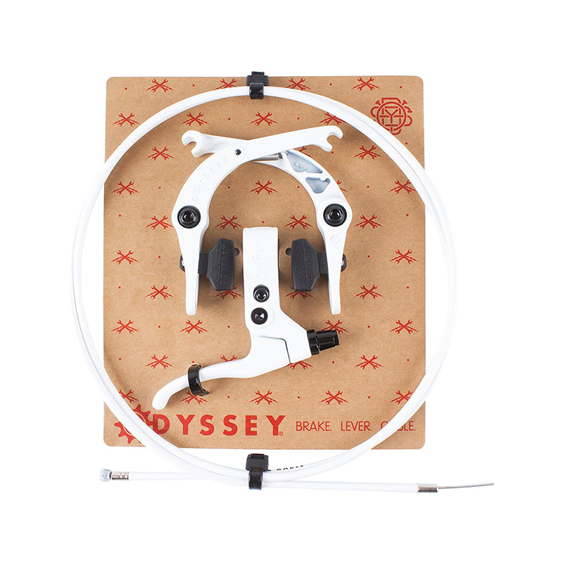 Odyssey Springfield BMX U Brake set Rear Lever Cable Caliper White