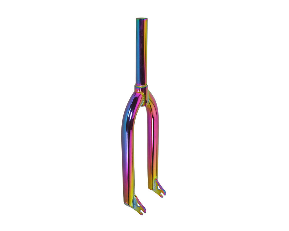 Chromoly 20 BMX Fork Threadless 3 8 Oil Slick