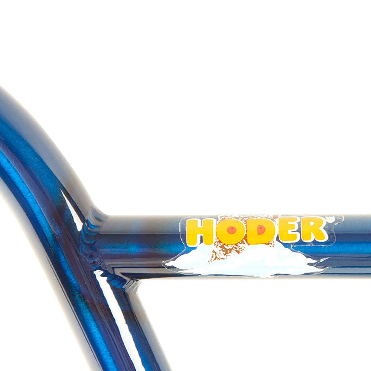 S&M Hoder Sky High 2pc BMX Handlebars - 9.5" - Trans Blue - USA Made