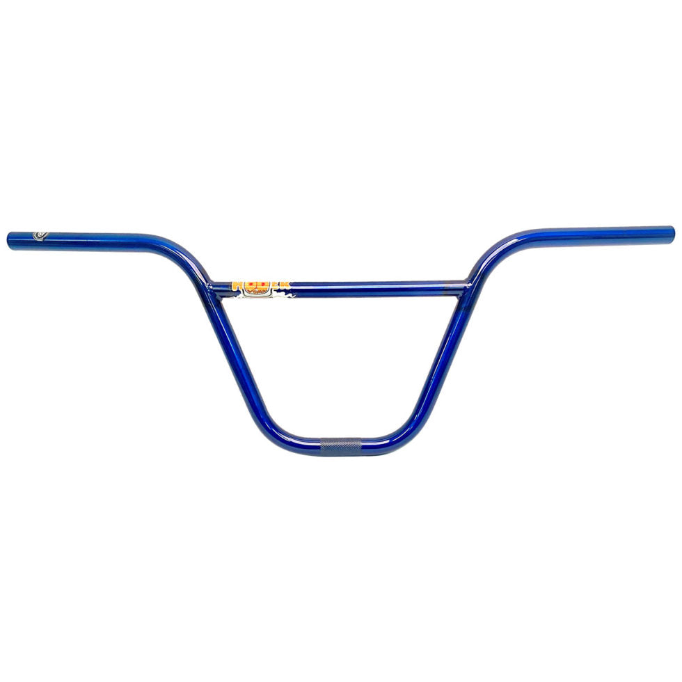 S&M Hoder Super High 2pc BMX Handlebars - 9.75" - Trans Blue - USA Made