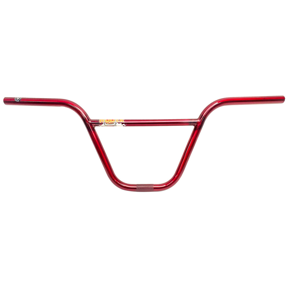 S&M Hoder Super High 2pc BMX Handlebars - 9.75" - Trans Red - USA Made