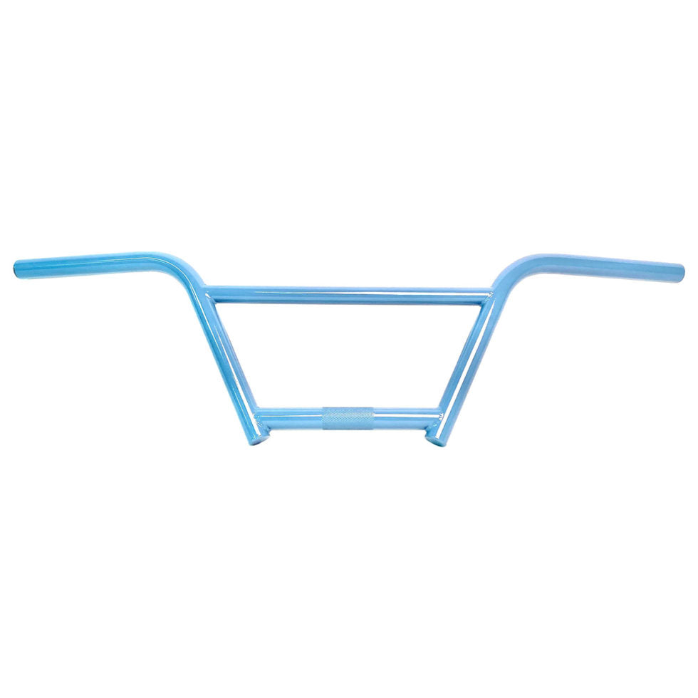 S&M 4pc Boss-Style Cruiser Handlebars - 7" - Baby Blue - USA Made