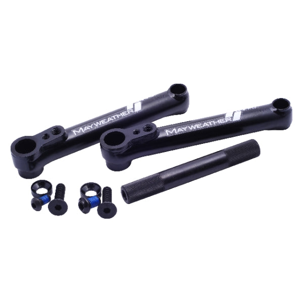 Snafu Mayweather 3-Piece BMX Crank - 175mm - 19mm RHD/LHD - Black ...