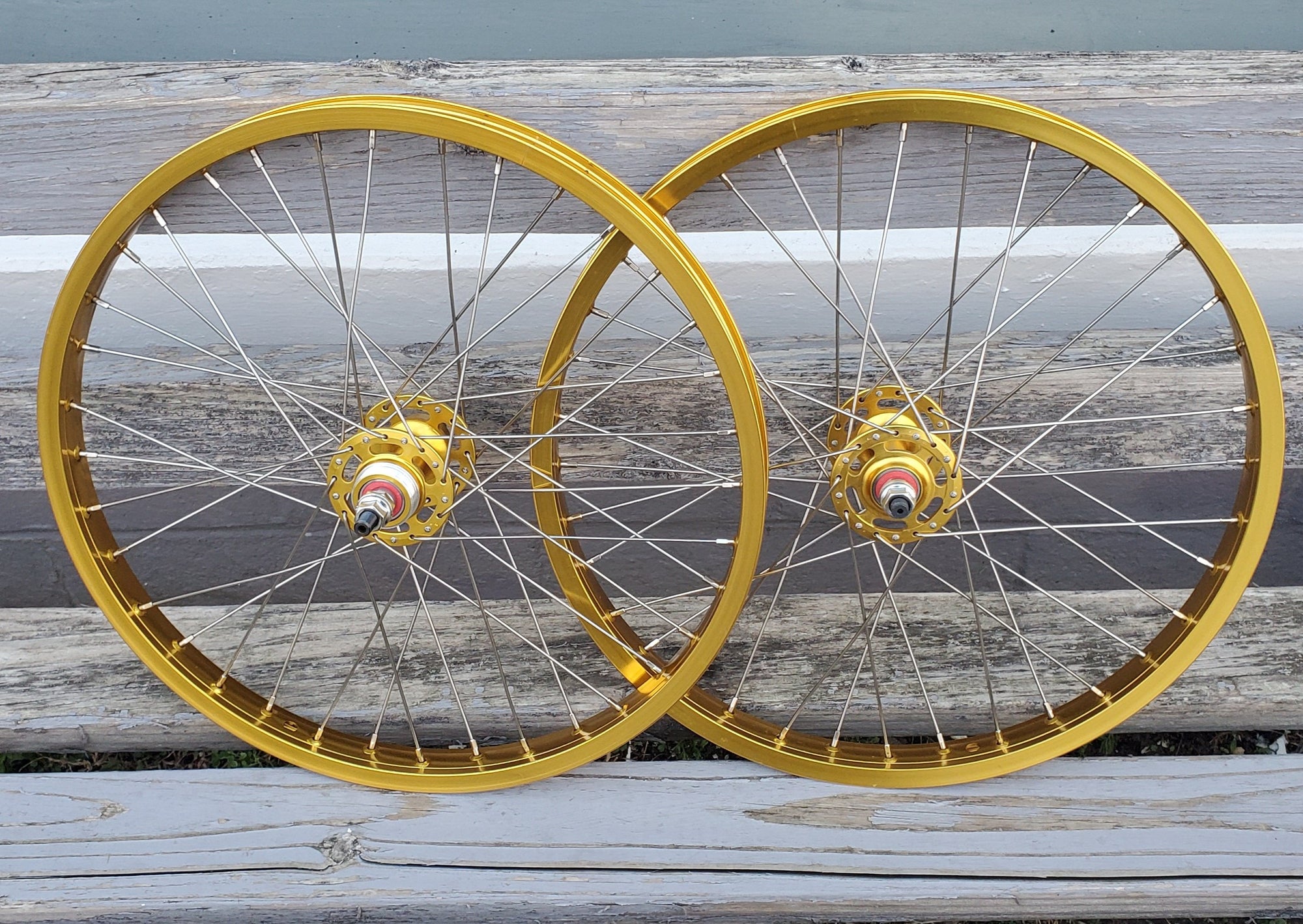 GOLD outlet ANODIZED BMX PART BUNDLE VANGUARD COMPONENTS