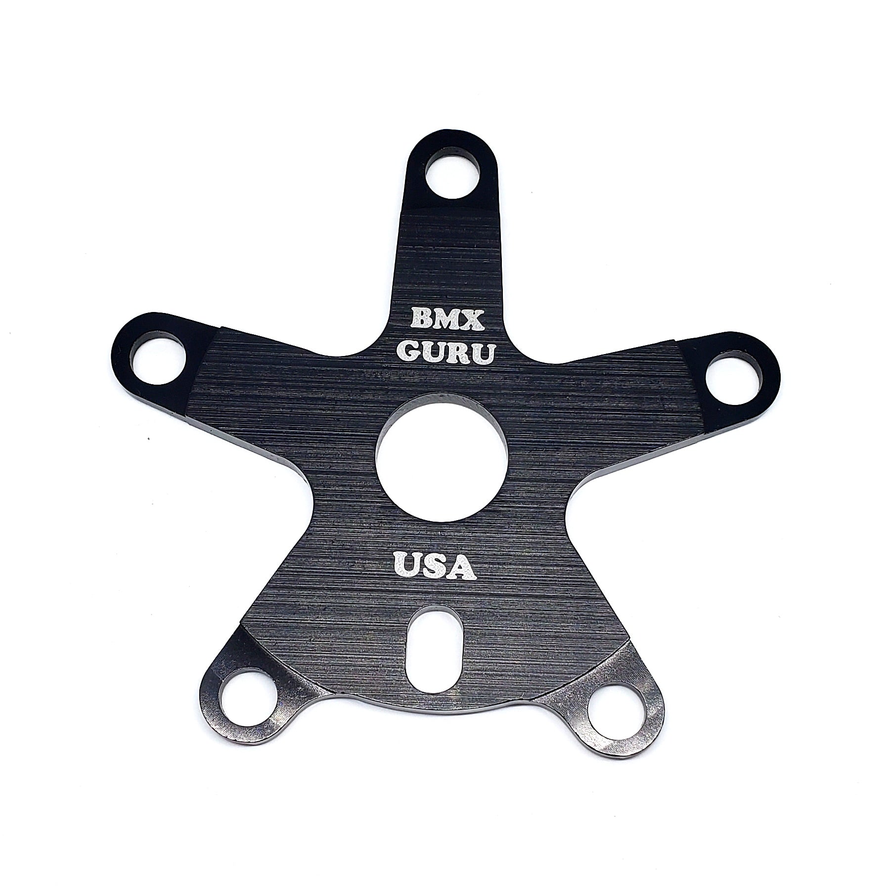 BMXGuru Aluminum BMX Spider - 110mm - Black - USA Made