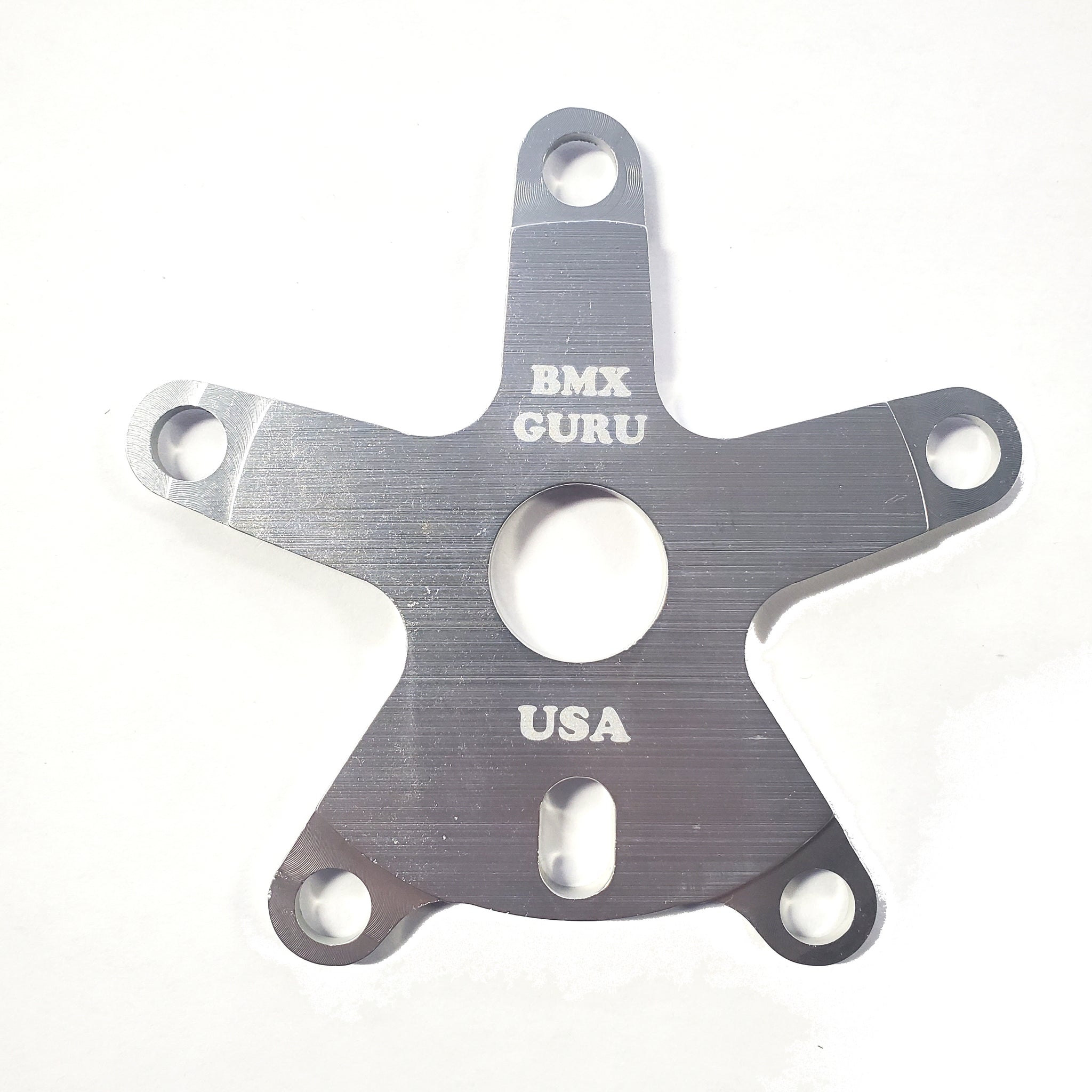 BMXGuru Aluminum BMX Spider - 110mm - Silver - USA Made - BMXGuru.com ...