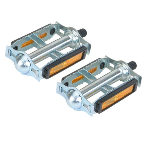 Steel Rat Trap Road / BMX Pedals - KKT Style - 9/16" - Silver