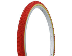 26x1.75 Duro Comp 3 III tread BMX Tire - Red w/ Gumwall