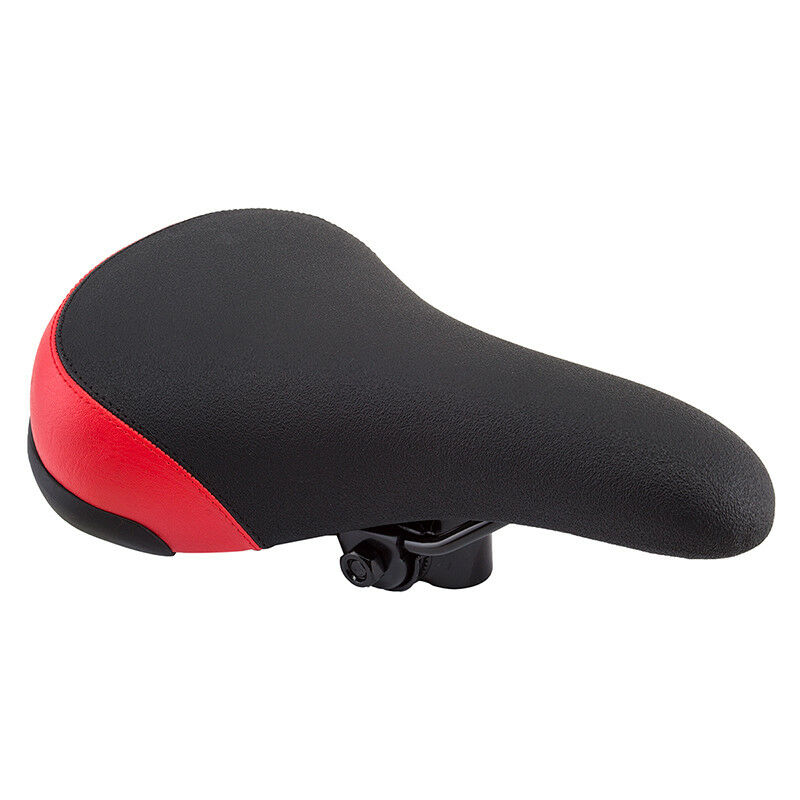 Black Ops Mullet Saddle BMX Railed Seat Black Red BMXGuru