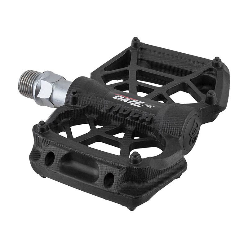 Tioga Dazz Lite Resin Junior BMX Platform Pedals - 9/16" - Black