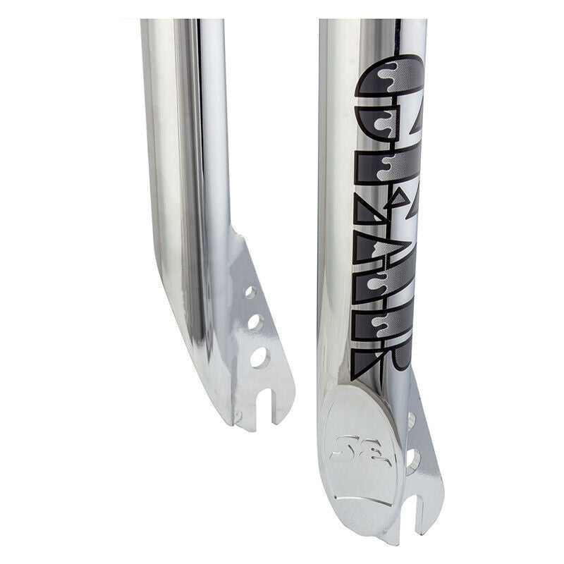 SE Bikes Landing Gear 24" Chromoly BMX Fork - 1-1/8" Threadless - 3/8" - Chrome