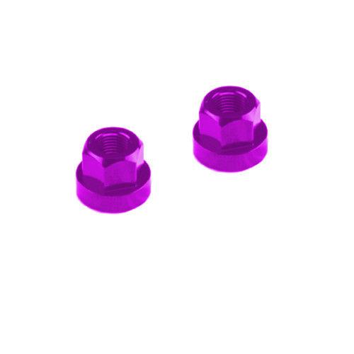 TNT Aluminum Axle Nuts - 3/8" x 26t - Set of 2 - Assorted Colors