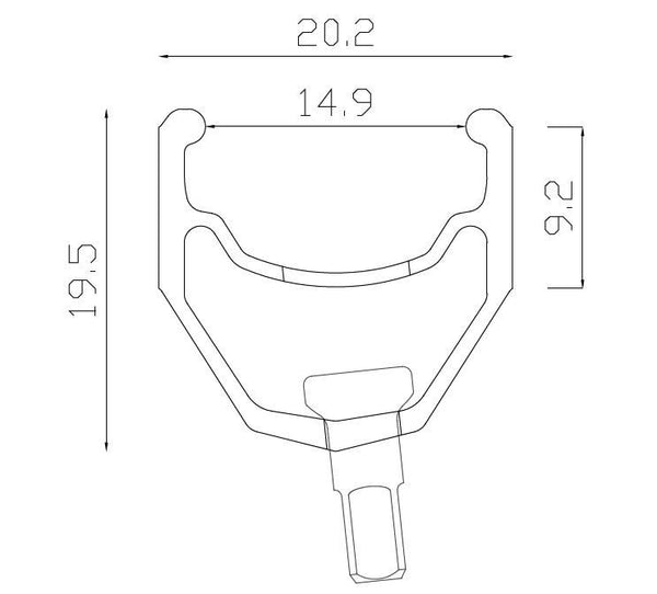 18 (400mm) Alienation Ankle Biter Aluminum Double Wall BMX Rim