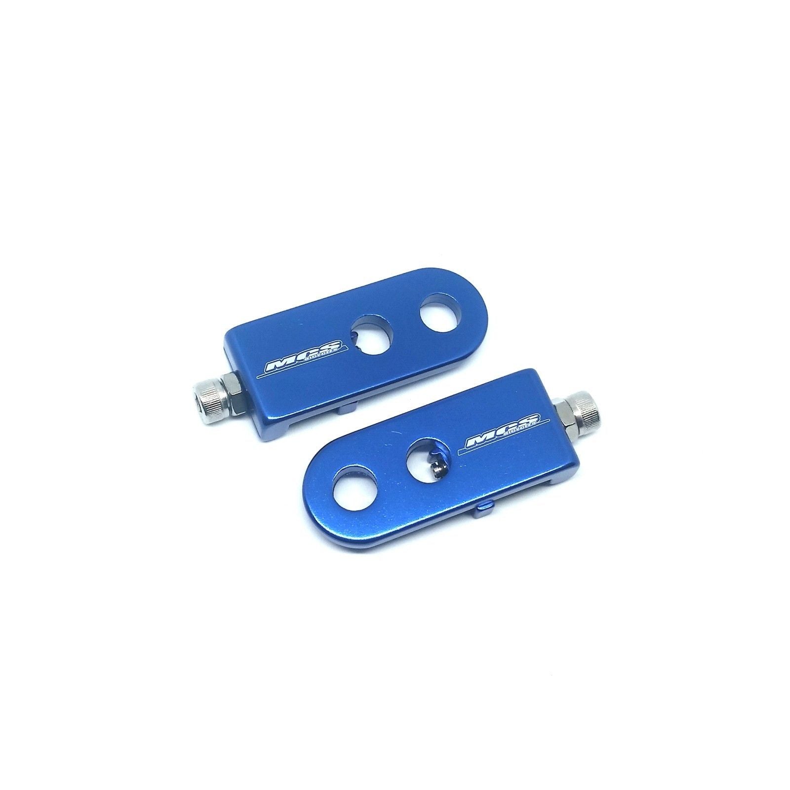 MCS BMX Chain Tensioners - 3/8" - Pair - Blue