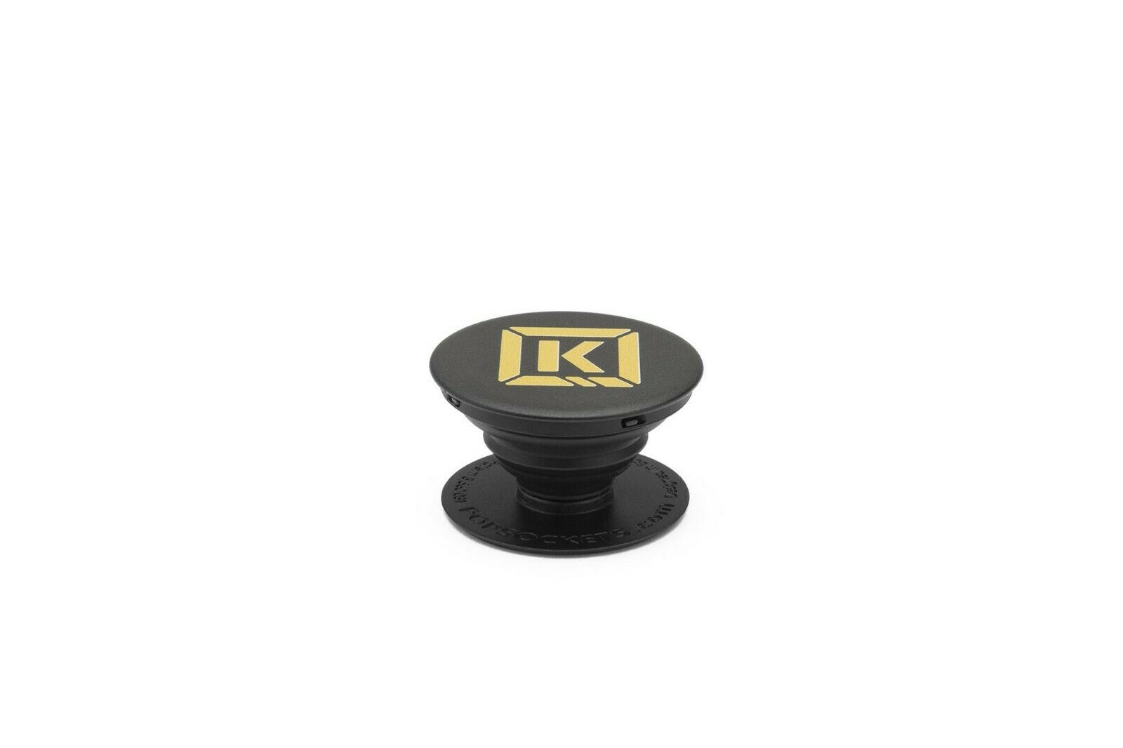 Kink BMX PopSocket Phone Grip/Stand - Black w/ Gold Kink Logo