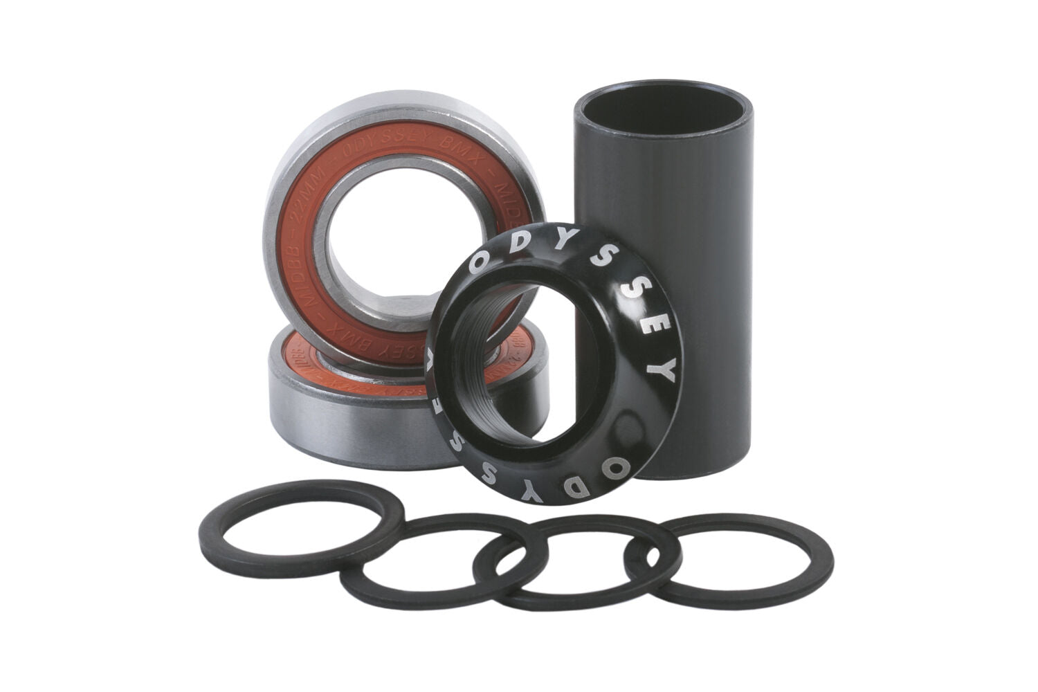 22mm Odyssey Mid BMX Bottom Bracket Set - Black