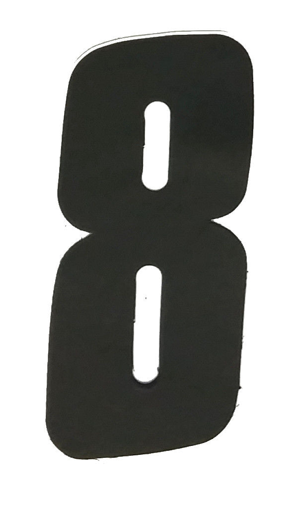 Hammer BMX Numberplate Number - 3-1/2" # - Black