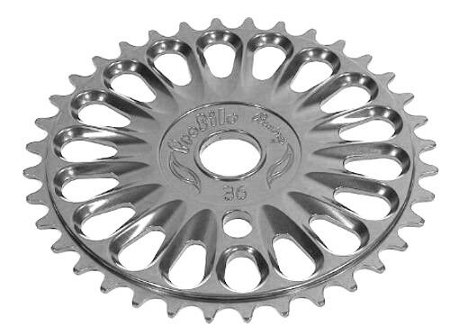 Profile 36t Imperial BMX Sprocket / Chainwheel - Silver - USA Made