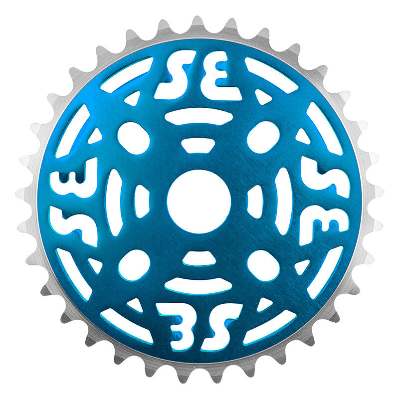 SE Racing 33T BMX Aluminum Sprocket Chainwheel Anodized Blue