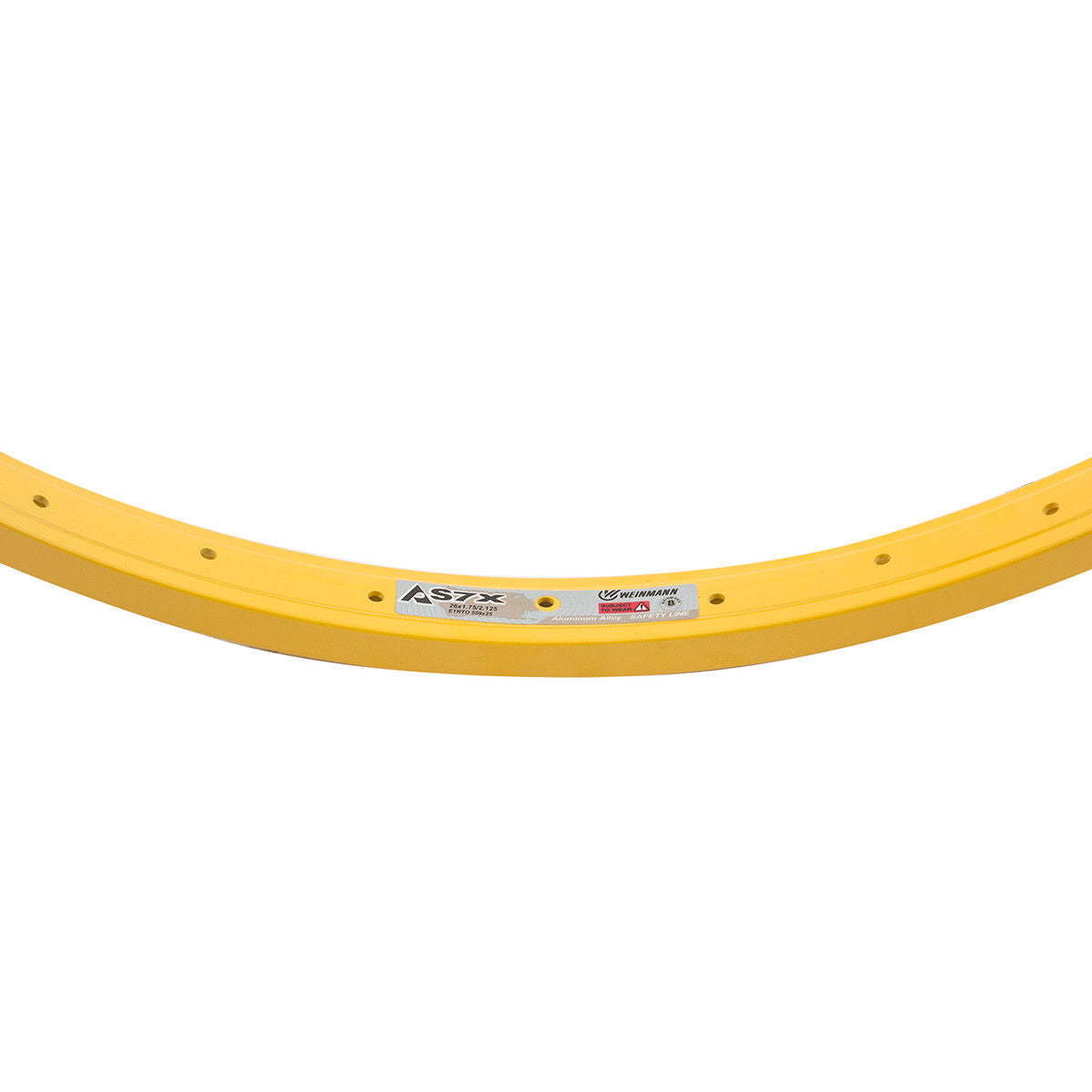 26" Weinmann AS7X BMX Rim - 36H - Yellow Powder Coat