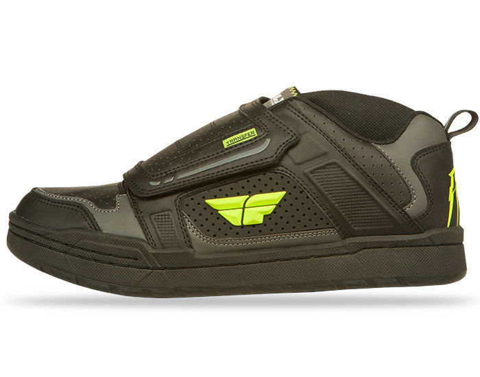 Fly Transfer SPD Clipless BMX Shoe - Black/Hi-Vis - sz Adult 7